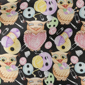 Animals Holding Sewing Supplie Waterproof Canvas