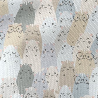 Smiling Animals In Special Sha Waterproof Canvas