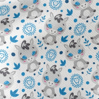 Little Animal Meditating Waterproof Canvas