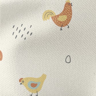 Chicken Who Lives Every Day Se Waterproof Canvas