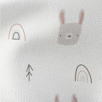 Cute Rabbit In The Woods Waterproof Canvas