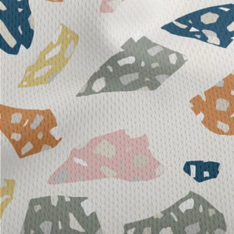 Colorful Terrazzo Athletic Mesh Flat Back