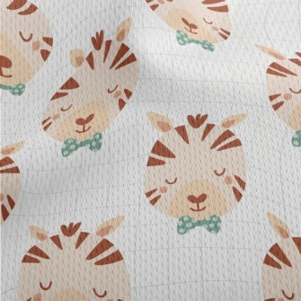 Animal Zebra Wearing A Bow Tie Athletic Mesh Flat Back