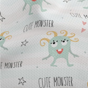 Funny And Playful Monster Athletic Mesh Flat Back