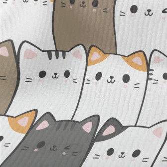 Cats Of Various Colors Standin Terry