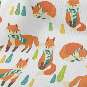 Scarf Fox Ready For Winter Terry