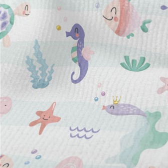 Happy Creatures Living On The  Terry