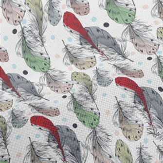Mysterious Colored Feathers Performance Linen