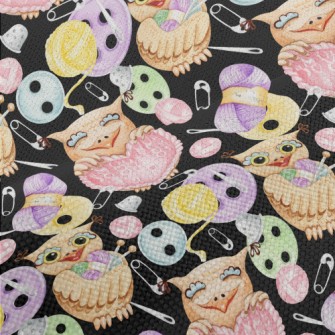 Animals Holding Sewing Supplie Performance Linen