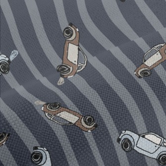 Classic Car In Retro Tones Performance Linen