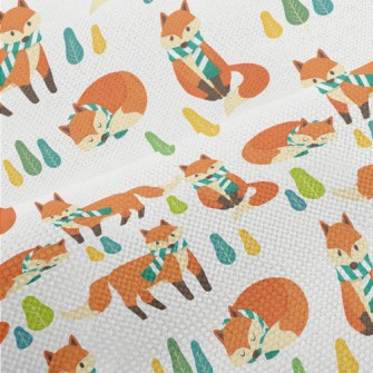 Scarf Fox Ready For Winter Performance Linen