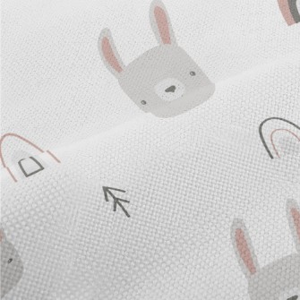Cute Rabbit In The Woods Performance Linen