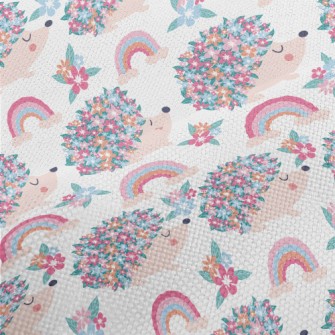 A Hedgehog With A Bunch Of Flo Performance Linen