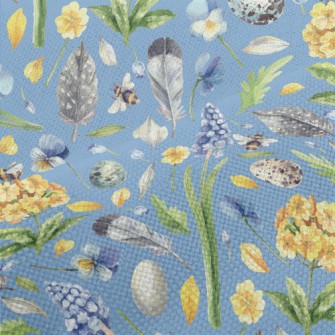 Spring Landscape In Watercolor Performance Linen