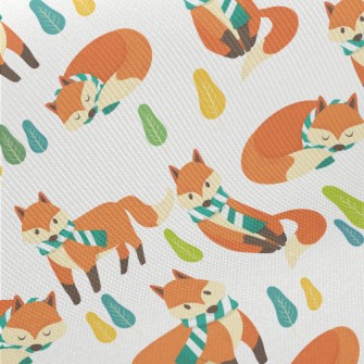 Scarf Fox Ready For Winter Twill