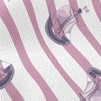 Sailing Boats Floating Around Standard Corduroy