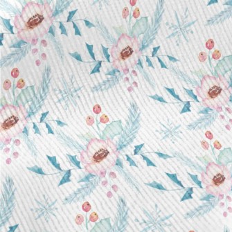 Christmas Flowers In Watercolo Standard Corduroy