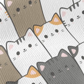 Cats Of Various Colors Standin Standard Corduroy