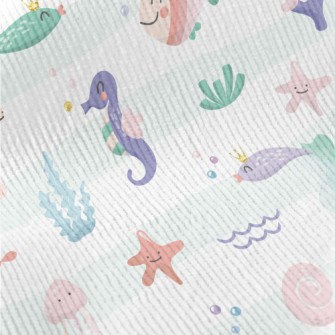 Happy Creatures Living On The  Standard Corduroy
