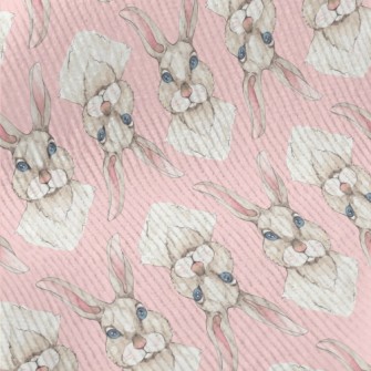 Blue-eyed Rabbit In Watercolor Standard Corduroy