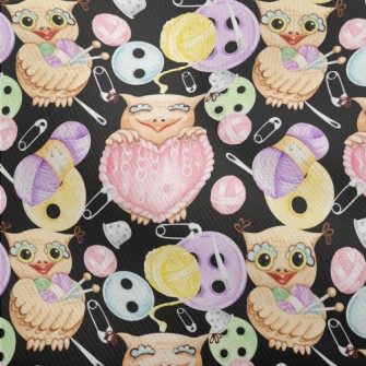 Animals Holding Sewing Supplie Dobby