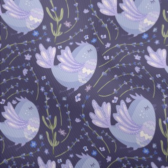 Purple Flowers Surround Purple Dobby