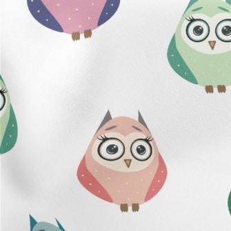 Colorful Owl Stretch Ponte