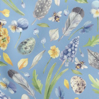 Spring Landscape In Watercolor Stretch Ponte