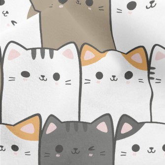 Cats Of Various Colors Standin Micro Fleece