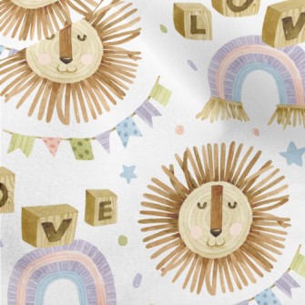 Baby Toys With Lion And Letter Micro Fleece
