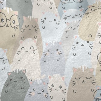 Smiling Animals In Special Sha Minky