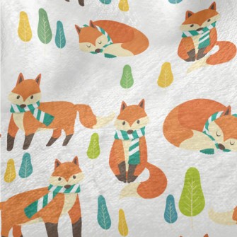 Scarf Fox Ready For Winter Minky