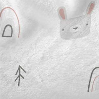 Cute Rabbit In The Woods Minky