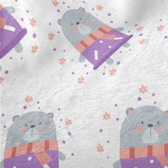 Bear Wearing A Scarf Minky