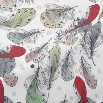 Mysterious Colored Feathers Piqué