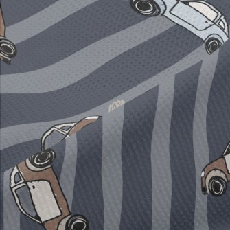 Classic Car In Retro Tones Piqué