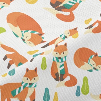 Scarf Fox Ready For Winter Piqué