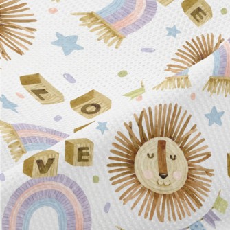 Baby Toys With Lion And Letter Piqué