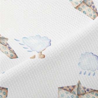 Paper Boat And Bear In The Clo Piqué