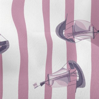 Sailing Boats Floating Around Lightweight Performance Linen