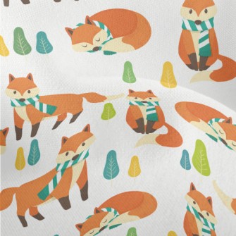 Scarf Fox Ready For Winter Lightweight Performance Linen