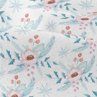 Christmas Flowers In Watercolo Modern Jersey