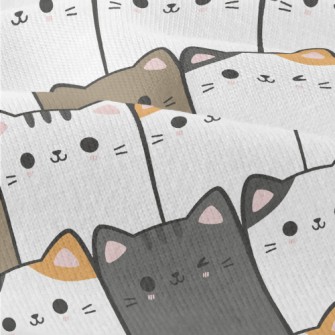 Cats Of Various Colors Standin Modern Jersey