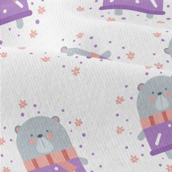 Bear Wearing A Scarf Modern Jersey