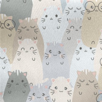 Smiling Animals In Special Sha Jersey Backed Fleece