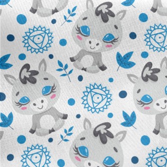 Little Animal Meditating Jersey Backed Fleece
