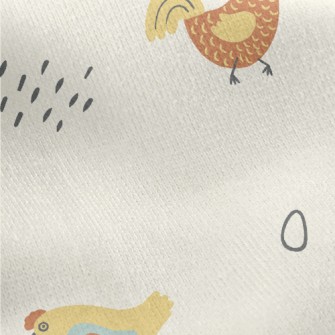 Chicken Who Lives Every Day Se Jersey Backed Fleece