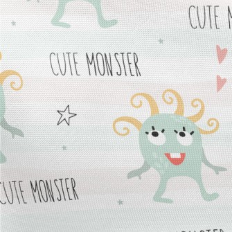 Funny And Playful Monster Pongee