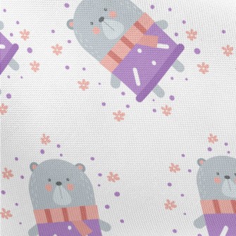 Bear Wearing A Scarf Pongee
