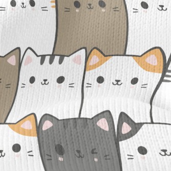 Cats Of Various Colors Standin Stretch Jersey